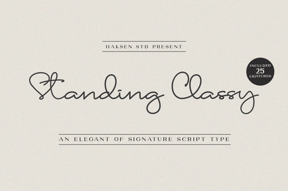 Standing Classy - Personal Use